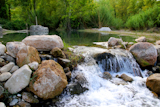 Mijares+river+near+Montanejos+nature+waterfall+Castellon+Spain