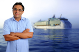 Indian+latin+tourist+man+cruise+vacation+ship+boat+blue+sea