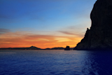 Cape+San+Antonio+Javea+Xabia+sunset+view+from+sea+Mediterranean+backlight+Alicante+Spain