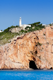 Cape+Nao+lighthouse+white+coast+Alicante+Mediterranean+Spain