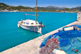 Andratx+port+marina+with+llaut+boat+in+Mallorca+balearic+islands