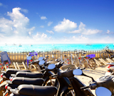 bikes+and+motorbikes+parking+in+Illetes+beach+at+Formentera+island