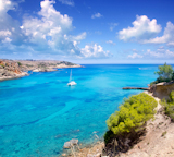 Ibiza+Punta+de+Xarraca+turquoise+beach+paradise+in+Balearic+Islands