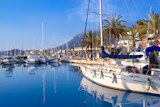 Denia+marina+port+boats+and+Mongo+mountain+in+Alicante+Spain