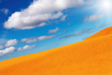 Desert+landscape+with+sand+dune+and+blue+sky+