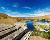 Lake+Benmore+hydroelectric+dam%2C+New+Zealand+