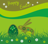 vector+easter+background+with+rabbit