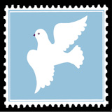white+dove+on+blue+postage+stamps.+vector