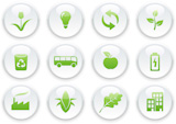 Vector+illustration+of+green+ecology+icon+set