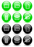 Set+of+glossy+icons