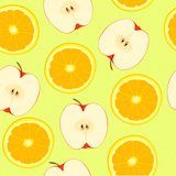 Apple+and+orange%2C+seamless+pattern