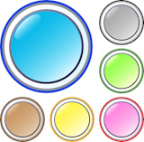 Set+of+round+button.Six+multi-coloured+round+buttons