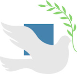 Vector+Concept+illustration+of+Beautiful+white+dove+in+flight+holding+an+Olive+Branch
