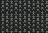 Vector+illustration+of+skull+and+bone+pattern+on+the+black+background