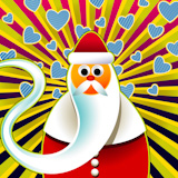 Abstract+santa+claus+background