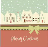 Christmas+card%2C+cute+town+at+christmas+time
