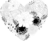 black+heart+with+floral+ornament
