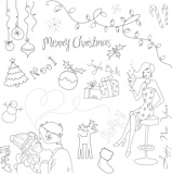 Cute+Christmas+and+New+Year+hand+drawn+doodles