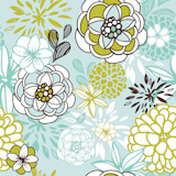 Retro+floral+seamless+background.+Romantic+seamless+pattern+in+vector