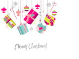 Christmas+gifts+in+retro+style.+Ideas+for+creative+packaging+or+bright+christmas+background