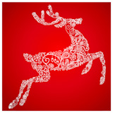 Christmas+deer%2C+vector+illustration