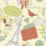 Love+in+Paris.+Seamless+pattern