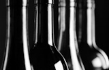 abstract,bottle,shapes,,black,white,version