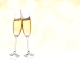 two,glasses,of,sparkling,wine,with,copyspace,and,abstract,lights,background