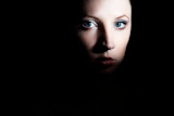 Mysterious,portrait,of,a,beautiful,young,woman