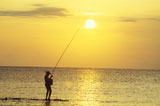 Fishing+in+the+Sea+at+Sunset
