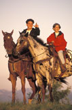 Father+and+Son+Riding+Horses+Together