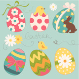 Cute Easter Egg set