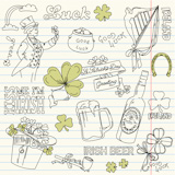 Saint Patrick's Day doodles - vintage style