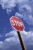 Stop+Sign+and+Blue+Sky+with+Clouds