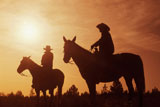 Cowboys+at+Sunset
