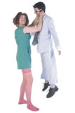 man+dressed+up+as+woman+holding+salesperson+by+neck