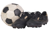 Black+cleats+and+soccer+ball