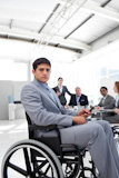 Young,businessman,in,a,wheelchair