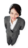 Confident customer ӥ agent using a headset