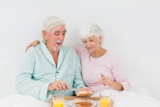 Elderly couple not speaking