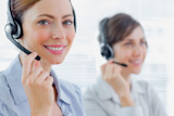 Call centre agents at work