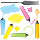 Marker+drawing+elements+for+text+or+design%3A+lines%2C+speech+bubbles%2C+arrows