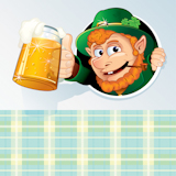 Happy+St+Patrick%27s+Day+Background+-+Congratulation+Card+with+Funny+Cartoon+Leprechaun+and+space+for+Your+text