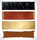 Various+textured+web+banners%2C+panels+vector+imitation+of+marble%2C+wooden%2C+metallic%2C+leather+surfaces+...
