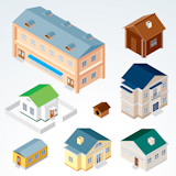 Set+of+Isolated+Isometric+Buildings%2C+illustration+of+Various+Urban+and+Rural+Houses+and+Dwellings%2C+Detailed+Clip+Art+with+Easy+Editable+Colors