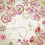 Abstract butterfly background