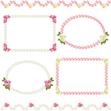 rose and pearl frame