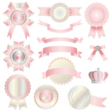 pink emblem set