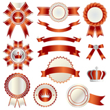 set of red emblem