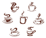 Coffee+and+tea+symbols+and+icons+for+beverage+design
